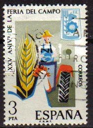 ESPAÑA 1975 2263 Sello XXV Aniversario de la Feria del Campo Usado Spain