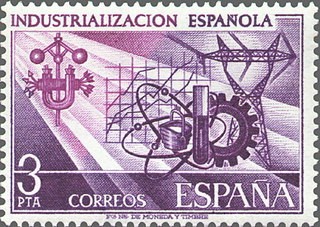 España 1975 2292 Sello * Industrialización Española c/charnela Timbre Espagne Spain Spagna Espana Es
