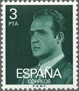 ESPAÑA 1976 2346 Sello Nuevo Serie Básica Rey Juan Carlos I 3 pts c/señal charnela
