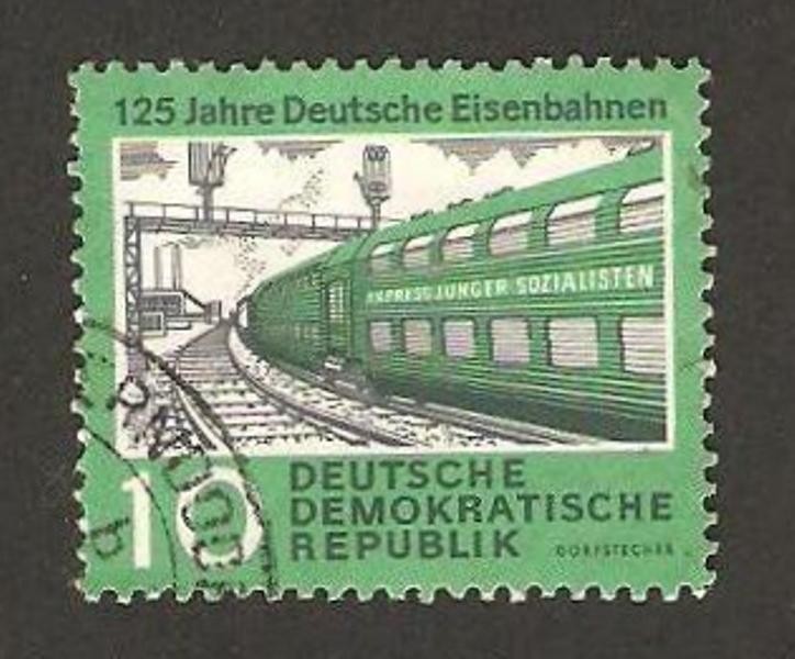 519 - 125 anivº de los ferrocarriles alemanes, expreso juventud socialista