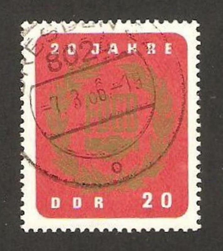 817 - 20 anivº de la confederacion alemana de medicos, emblema
