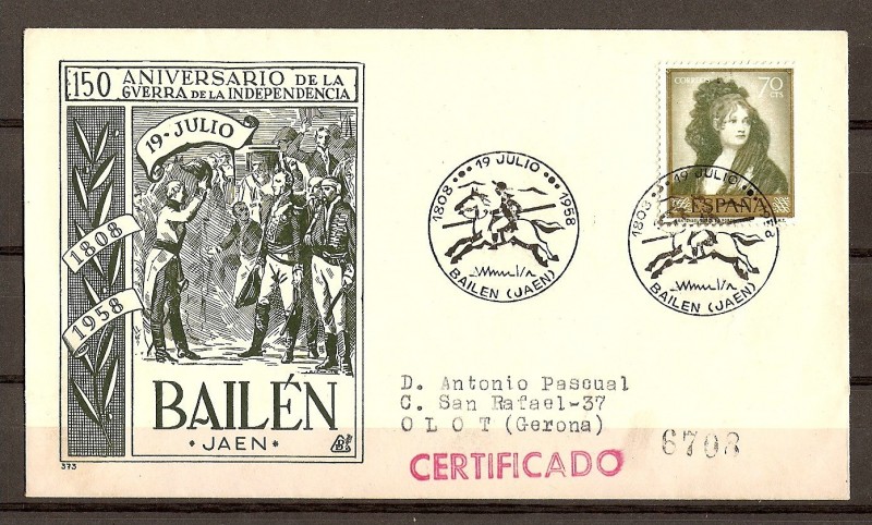 150 Aniversario de la Guerra de la Independencia. (Bailen)