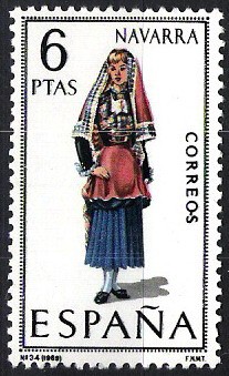 Trajes típicos españoles. Navarra.