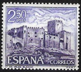 1929 Castillos de España. Vélez Blanco, Almeria.