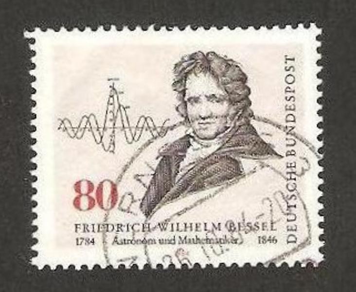friedrich wilhelm bessel, matemático, II centº de su nacimiento
