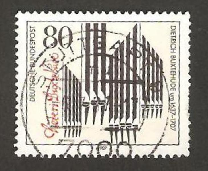 1155 - 350 Aniv del nacimiento de Dietrich Buxtehude, compositor y organista
