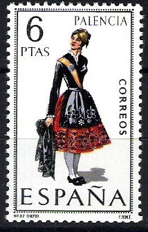 Trajes típicos españoles. Palencia.