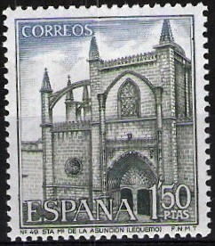 Serie Turística. Iglesia de Santa Maria de la Asunción, Lequeito, Vizcaya.