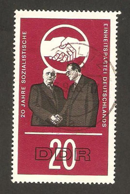 20 anivº del partido socialista unitario aleman