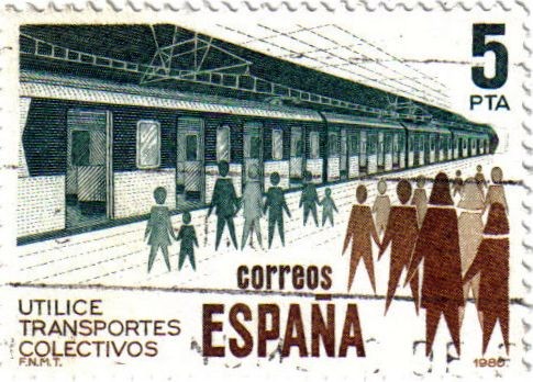 Utilice transportes colectivos metro