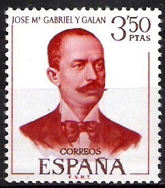 Literatos españoles. Jose María Gabriel y Galán.