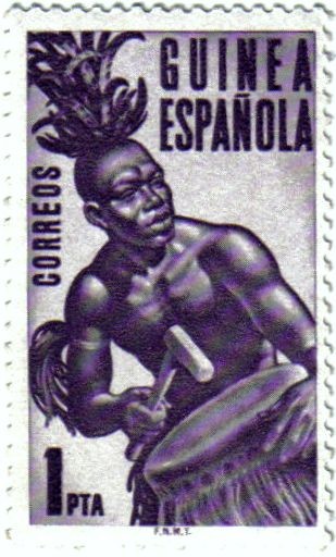 Tipos de indígenas 1953 Guinea Española