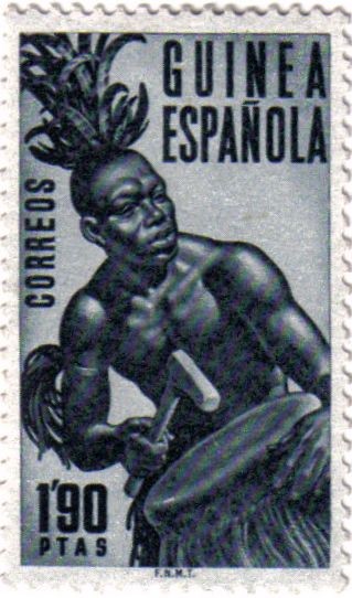 Tipos de indígenas 1953 Guinea Española