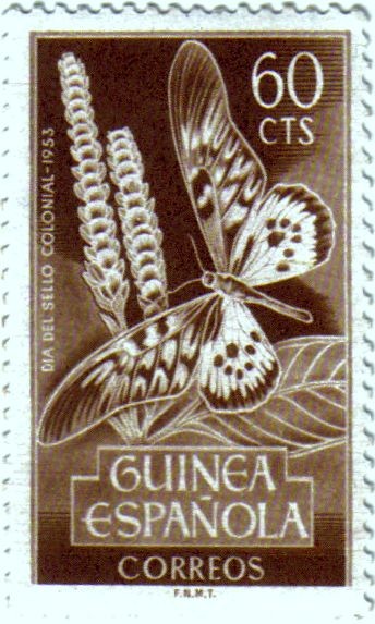 Día del sello. Insectos. Guinea Española