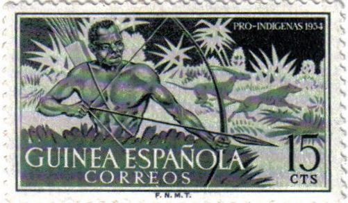 Pro indígenas. 1954 Guinea Española