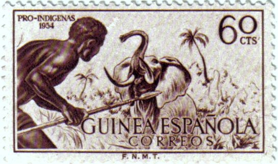 Pro indígenas. 1954 Guinea Española