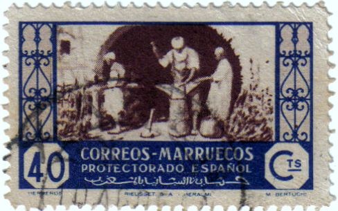 Protectorado Español en Marruecos. Artesanía 1946