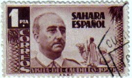 Sahara Español. Visita del general Franco