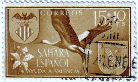 Sahara Español. Ayuda a Valencia 1958
