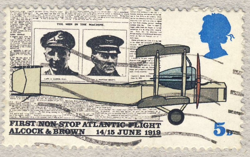 Aniversario del primer vuelo transatlantico sin paradas 14-15 de junio de 1919 Alcock&Brown