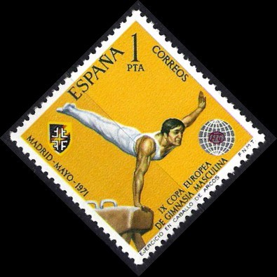 IX Campeonato europeo de gimnasia masculina.