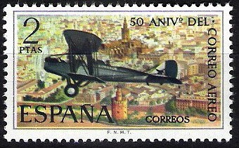 L Aniversario del correo aéreo.De Havilland