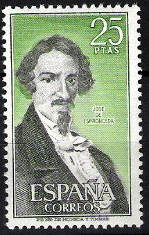 Personajes españoles. José de Espronceda.