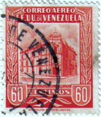 Oficina principal de correos Caracas. República de Venezuela