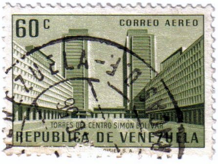 Torres del centro Simón Bolivar. República de Venezuela
