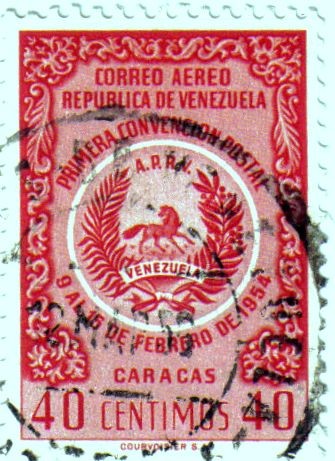 I convención Postal 9 al 15 de febrero de 1954. Caracas