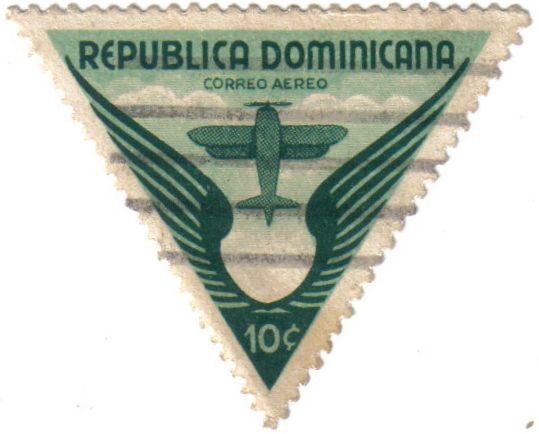 Correo aéreo. República Dominicana
