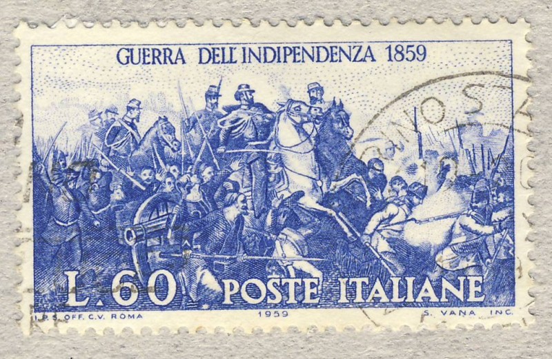 Centenario della II guerra d'Indipendenza  Vittorio Emanuele II alla battaglia di Palestro