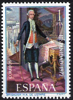 Hispanidad. Puerto Rico.Brigadier M. A. de Ustariz.