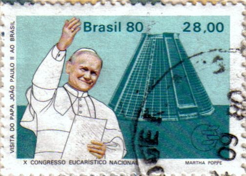 Visita del Papa Juan Pablo II a Brasil.