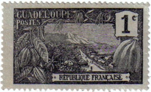 Paisaje de Guadeloupe. República Francesa