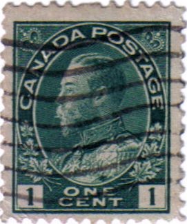 Jorge V. Canadá postage