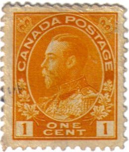 Jorge V. Canadá postage