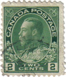 Jorge V. Canadá postage