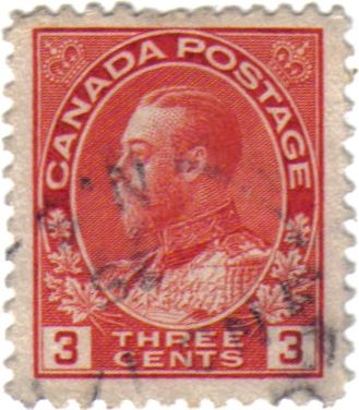 Jorge V. Canadá postage