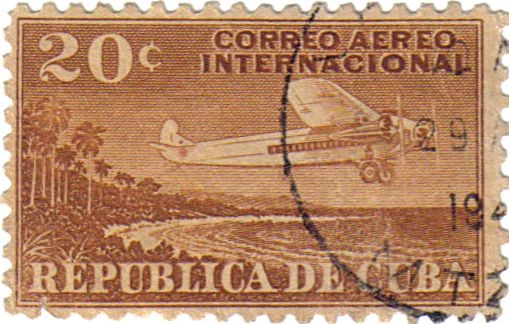 Correo aéreo nacional. República de Cuba