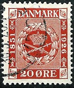 75º aniversario de la emisión de los primeros sellos danes