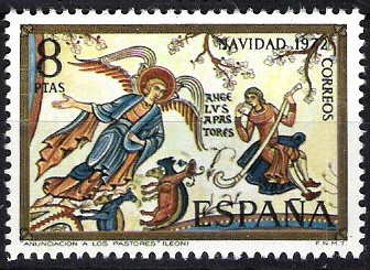 Navidad.1972. Pinturas de la Basílica de San Isidoro, León.