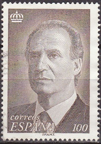 ESPAÑA 1996 3461 Sello Serie Básica Rey D. Juan Carlos I 100p usado