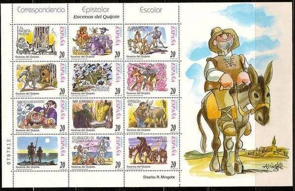 ESPAÑA 1998 3585 Sellos Nuevos Conferencia Episcopal Sancho Panza de A. Mingote MP61B