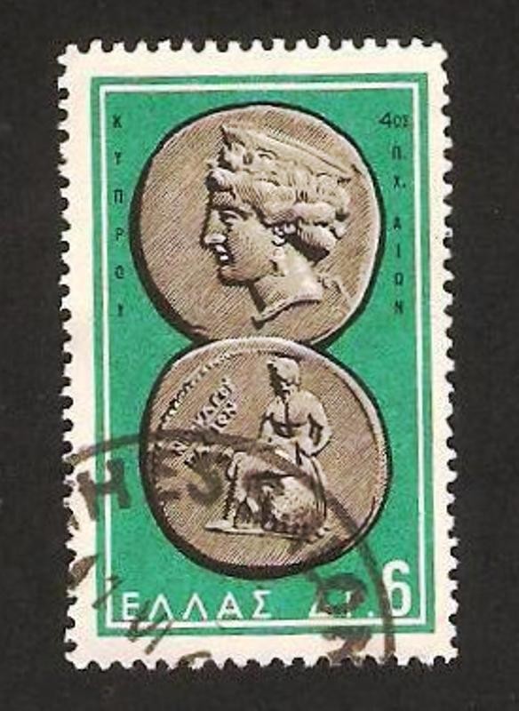 792 - Moneda antigua, Afrodita y Apolo