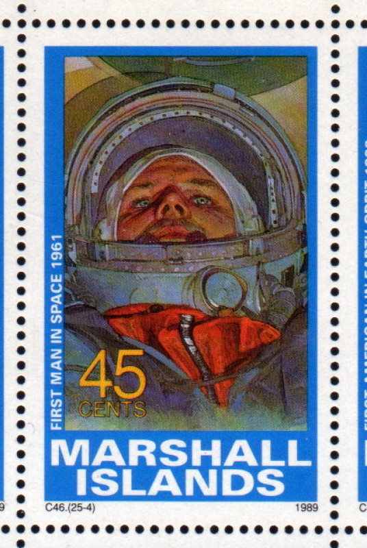 1989 Exploracion espacial: 1er hombre en el espacio 1961