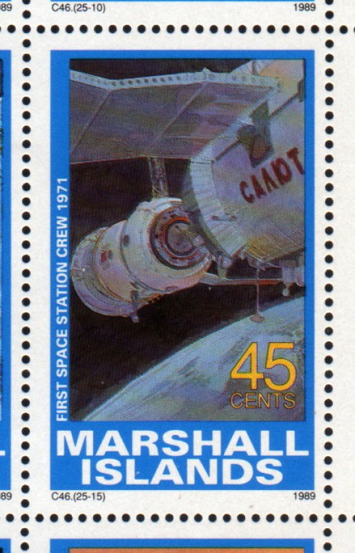 1989 Exploracion espacial: 1ª estacion espacial tripulada 1971