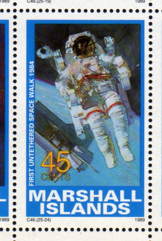 1989 Exploracion espacial: 1er paseo espacial autonomo 1984