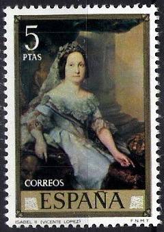 Dia del Sello. Vicente López  Portaña. Isabel II.