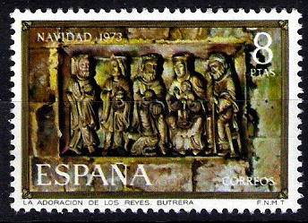 Navidad-1973. Adoración de los Reyes,Iglesia de Butrera, Burgos.